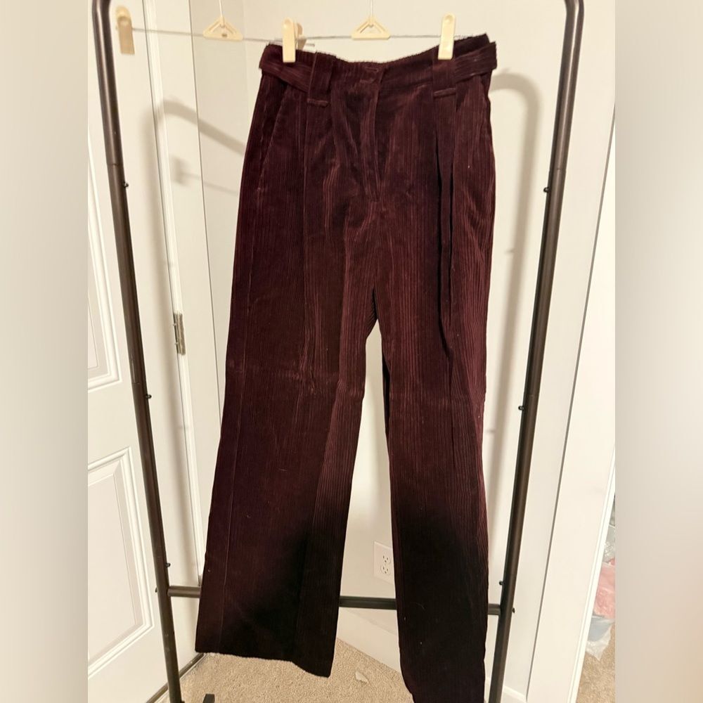 NWT Sezane ARI PANT in Bordeaux - Picture 5 of 8